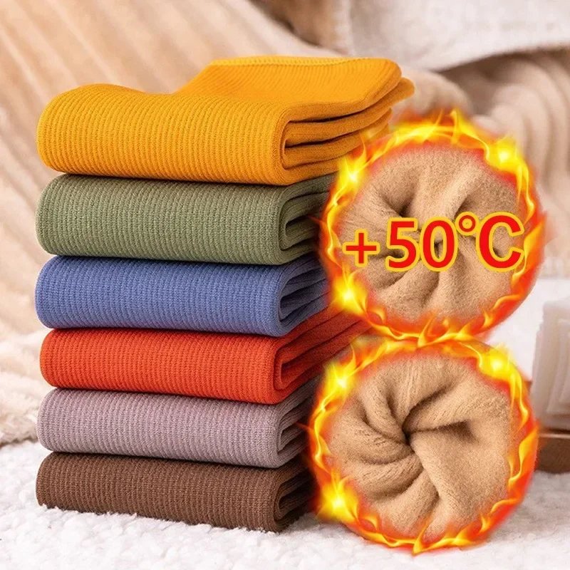 Cozy Imitation Cashmere Thermal Floor Socks Mid Calf Length Thickened Warm Socks Soft Home Sleeping Socks for Autumn Winter Cozy Imitation Cashmere Thermal Floor Socks Mid Calf Length Thickened Warm Socks Soft Home Sleeping Socks for Autumn Winter