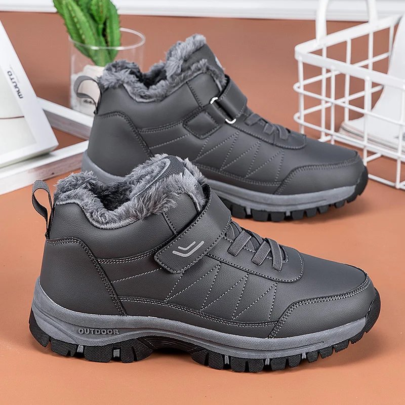 Winter Men Boots Microfiber Leather Snow Boots Man Plush Warm Causal Shoes Waterproof Men Boots Male Sneakers Winter Ankle Boots Winter Men Boots Microfiber Leather Snow Boots Man Plush Warm Causal Shoes Waterproof Men Boots Male Sneakers Winter Ankle Boots