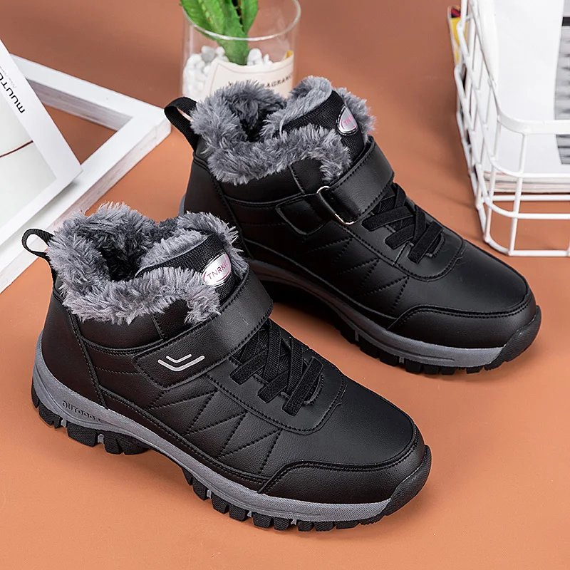Winter Men Boots Microfiber Leather Snow Boots Man Plush Warm Causal Shoes Waterproof Men Boots Male Sneakers Winter Ankle Boots Winter Men Boots Microfiber Leather Snow Boots Man Plush Warm Causal Shoes Waterproof Men Boots Male Sneakers Winter Ankle Boots
