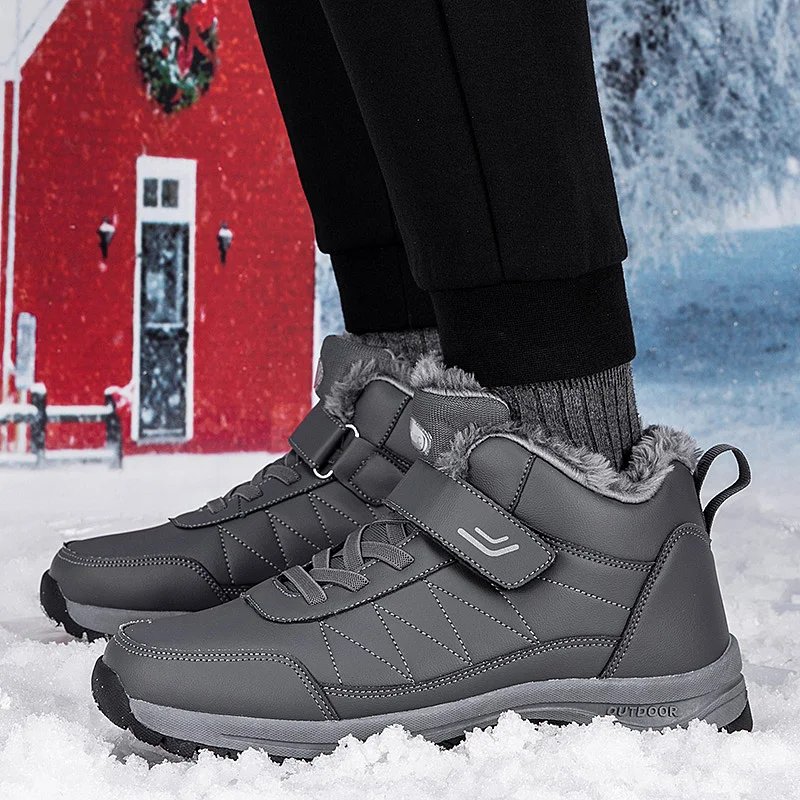 Winter Men Boots Microfiber Leather Snow Boots Man Plush Warm Causal Shoes Waterproof Men Boots Male Sneakers Winter Ankle Boots Winter Men Boots Microfiber Leather Snow Boots Man Plush Warm Causal Shoes Waterproof Men Boots Male Sneakers Winter Ankle Boots