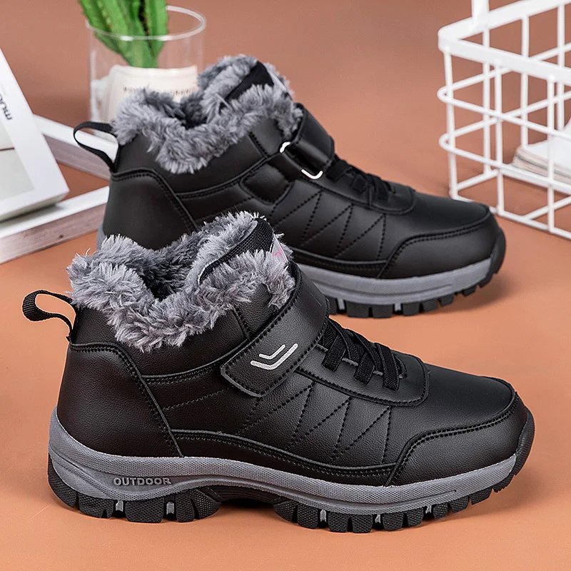 Winter Men Boots Microfiber Leather Snow Boots Man Plush Warm Causal Shoes Waterproof Men Boots Male Sneakers Winter Ankle Boots Winter Men Boots Microfiber Leather Snow Boots Man Plush Warm Causal Shoes Waterproof Men Boots Male Sneakers Winter Ankle Boots