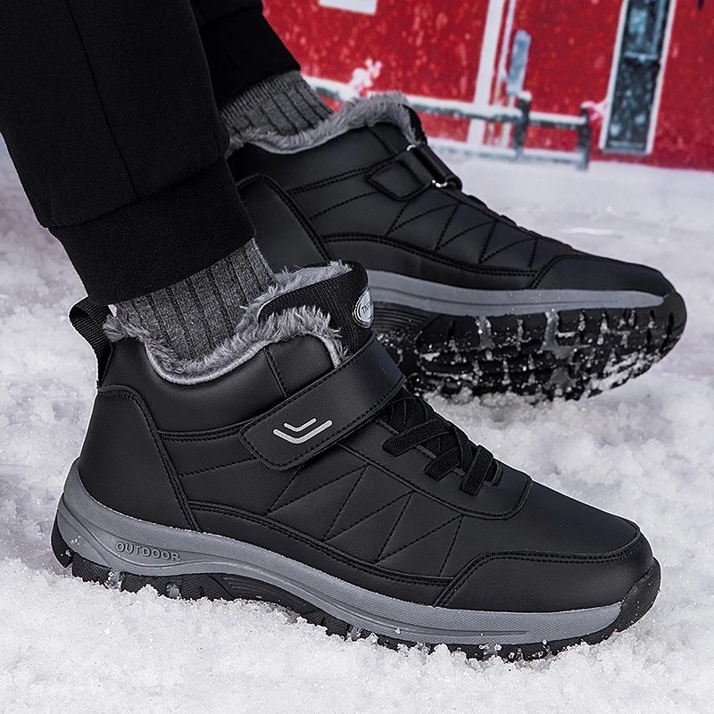 Winter Men Boots Microfiber Leather Snow Boots Man Plush Warm Causal Shoes Waterproof Men Boots Male Sneakers Winter Ankle Boots Winter Men Boots Microfiber Leather Snow Boots Man Plush Warm Causal Shoes Waterproof Men Boots Male Sneakers Winter Ankle Boots