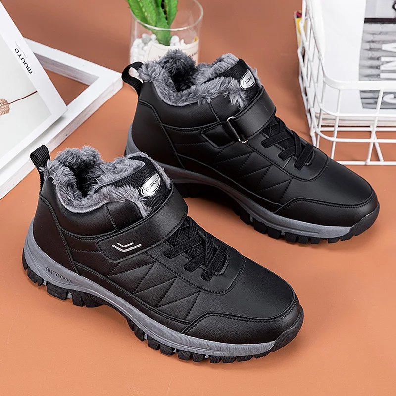 Winter Men Boots Microfiber Leather Snow Boots Man Plush Warm Causal Shoes Waterproof Men Boots Male Sneakers Winter Ankle Boots Winter Men Boots Microfiber Leather Snow Boots Man Plush Warm Causal Shoes Waterproof Men Boots Male Sneakers Winter Ankle Boots