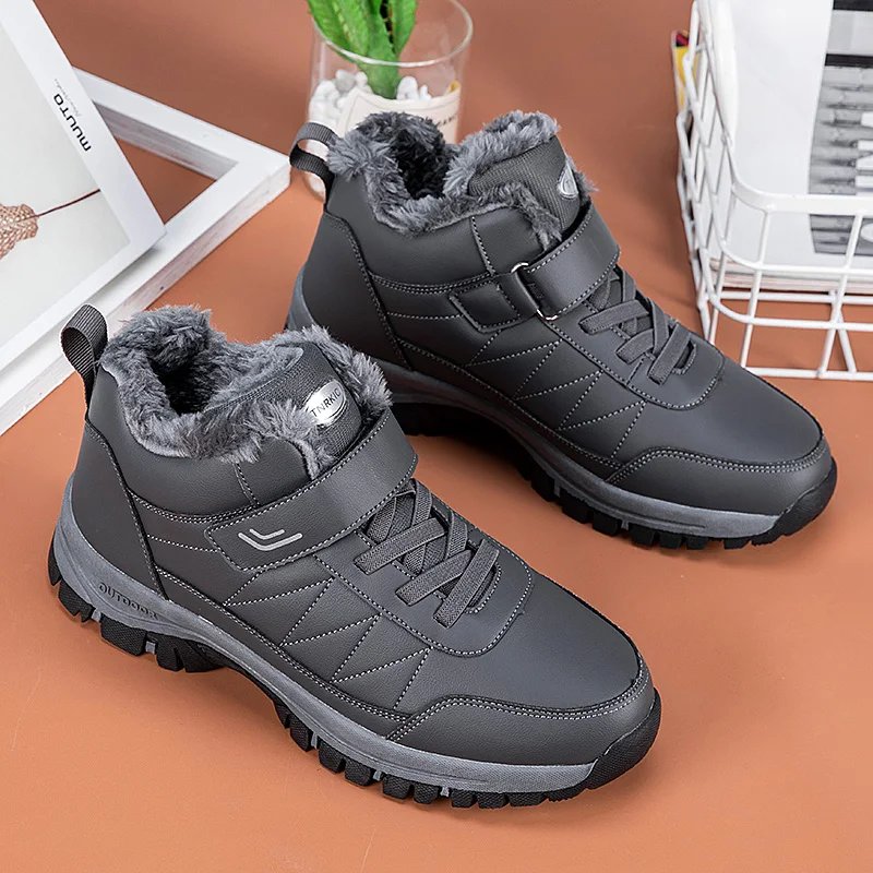 Winter Men Boots Microfiber Leather Snow Boots Man Plush Warm Causal Shoes Waterproof Men Boots Male Sneakers Winter Ankle Boots Winter Men Boots Microfiber Leather Snow Boots Man Plush Warm Causal Shoes Waterproof Men Boots Male Sneakers Winter Ankle Boots