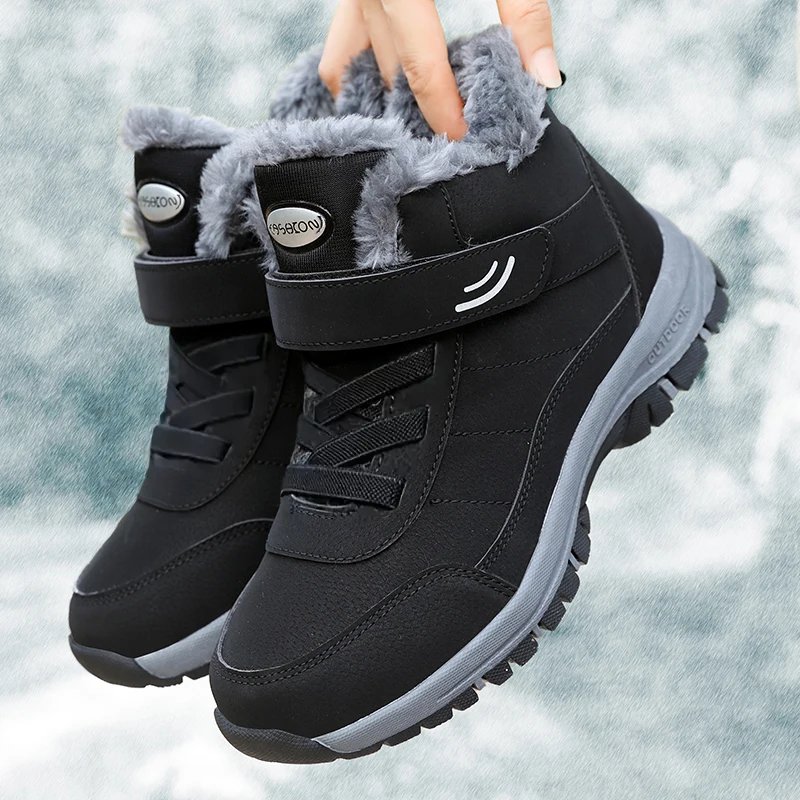 Snow Boots for Men Casual Winter Shoes Platform Non-slip Warm Fur Ankle Boots Plush Combat Outdoor Hiking Motorcycle Boots Snow Boots for Men Casual Winter Shoes Platform Non-slip Warm Fur Ankle Boots Plush Combat Outdoor Hiking Motorcycle Boots