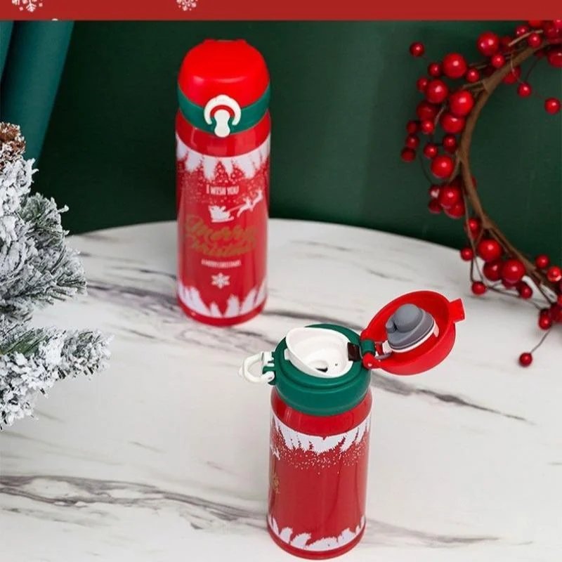 304 Stainless Steel Christmas and New Year Gift Bouncing Insulated Cup, Creative Water Cup, Internet Famous Minimalist Cup