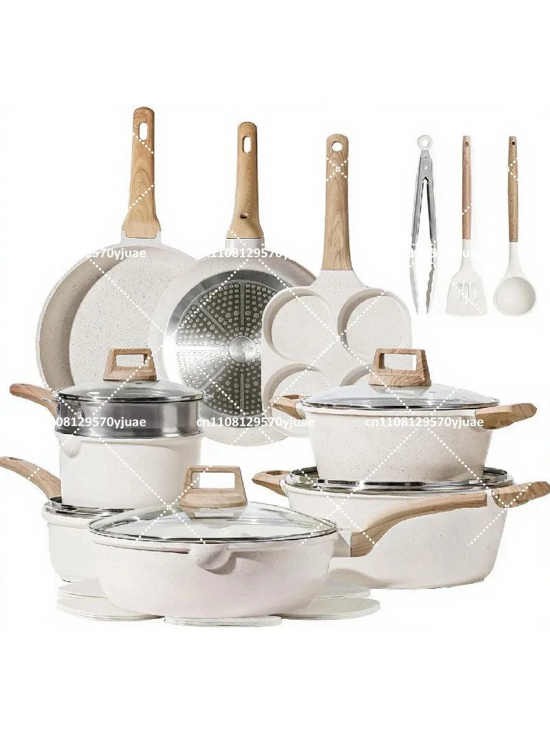 Granite Cookware Set Induction Bottom Nonstick Pots and Pans for Home Cooking Granite Cookware Set Induction Bottom Nonstick Pots and Pans for Home Cooking