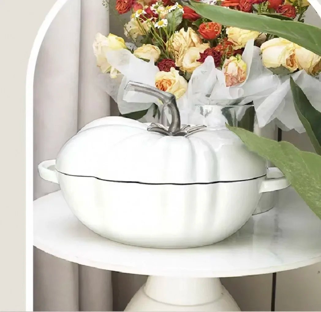 Enameled Cast Iron Stew Pot Flat Bottom Non Coated Cooking Pan for Home Restaurant Kitchen Use Enameled Cast Iron Stew Pot Flat Bottom Non Coated Cooking Pan for Home Restaurant Kitchen Use